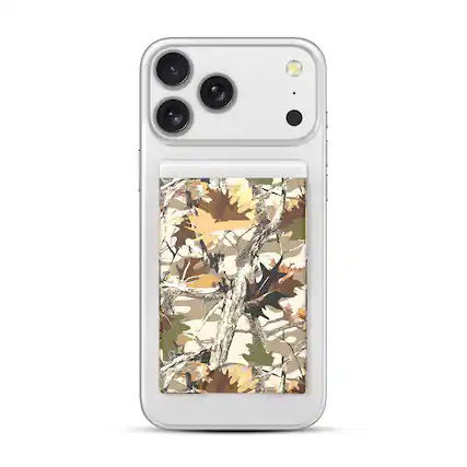 Front. Mybat Pro - MyBat Pro MagStash Signature MagSafe Wallet – Mosswood Camo - Green.