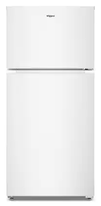 Whirlpool - 14.3 Cu. Ft. Top-Freezer Refrigerator with Total Coverage Cooling - White