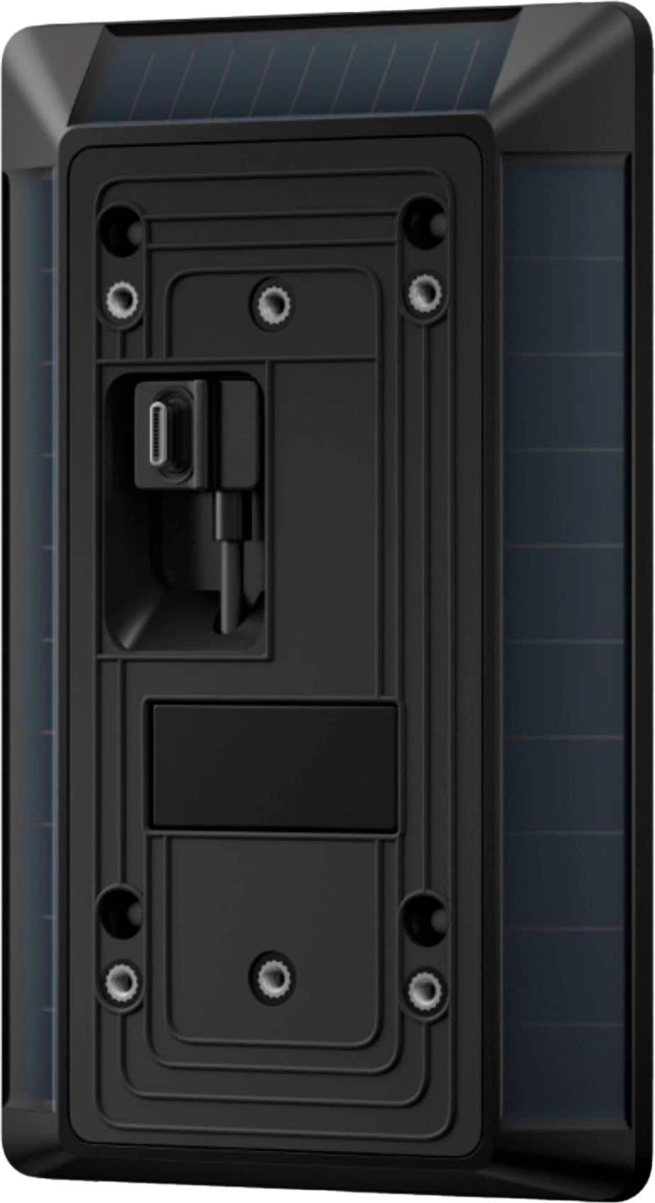 Solar Charger for Ring Battery Doorbell - Black - Front_Zoom