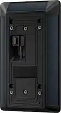 Front. Ring - Solar Charger for Ring Battery Doorbell - Black.