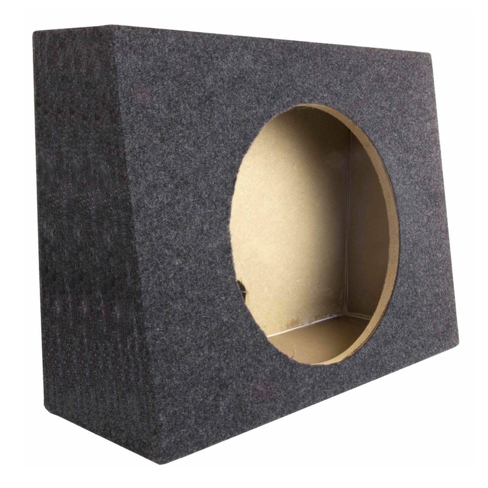 Alt View 1. QPower - Q Power 12-Inch Sealed Slim Shallow Truck Subwooofer Box Enclosure | TW12-SINGLE - Charcoal Gray.