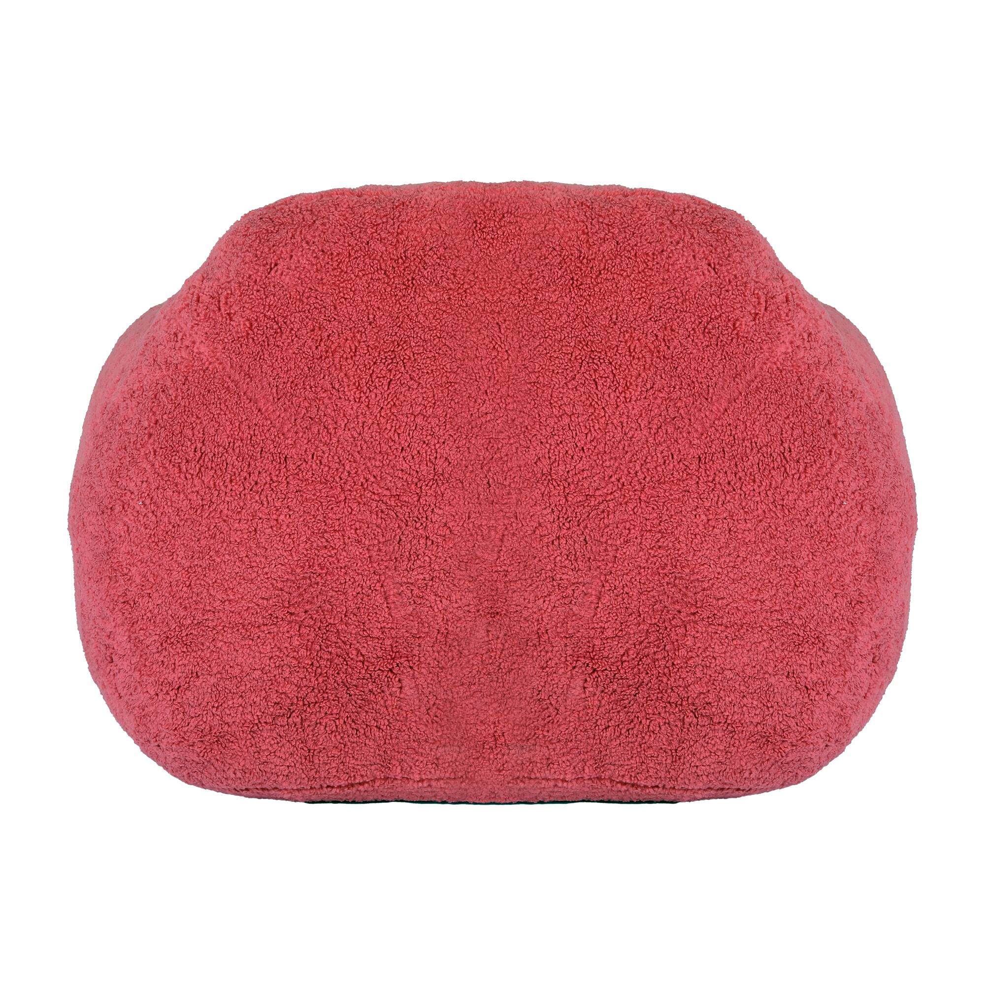 Alt View 8. GOODSILO - Giant Memory Foam Filled Bean Bag Sofa with Armrests for Adults, Spacious Faux Fur Lounger for Living Room and Bedroom - Rose Red.