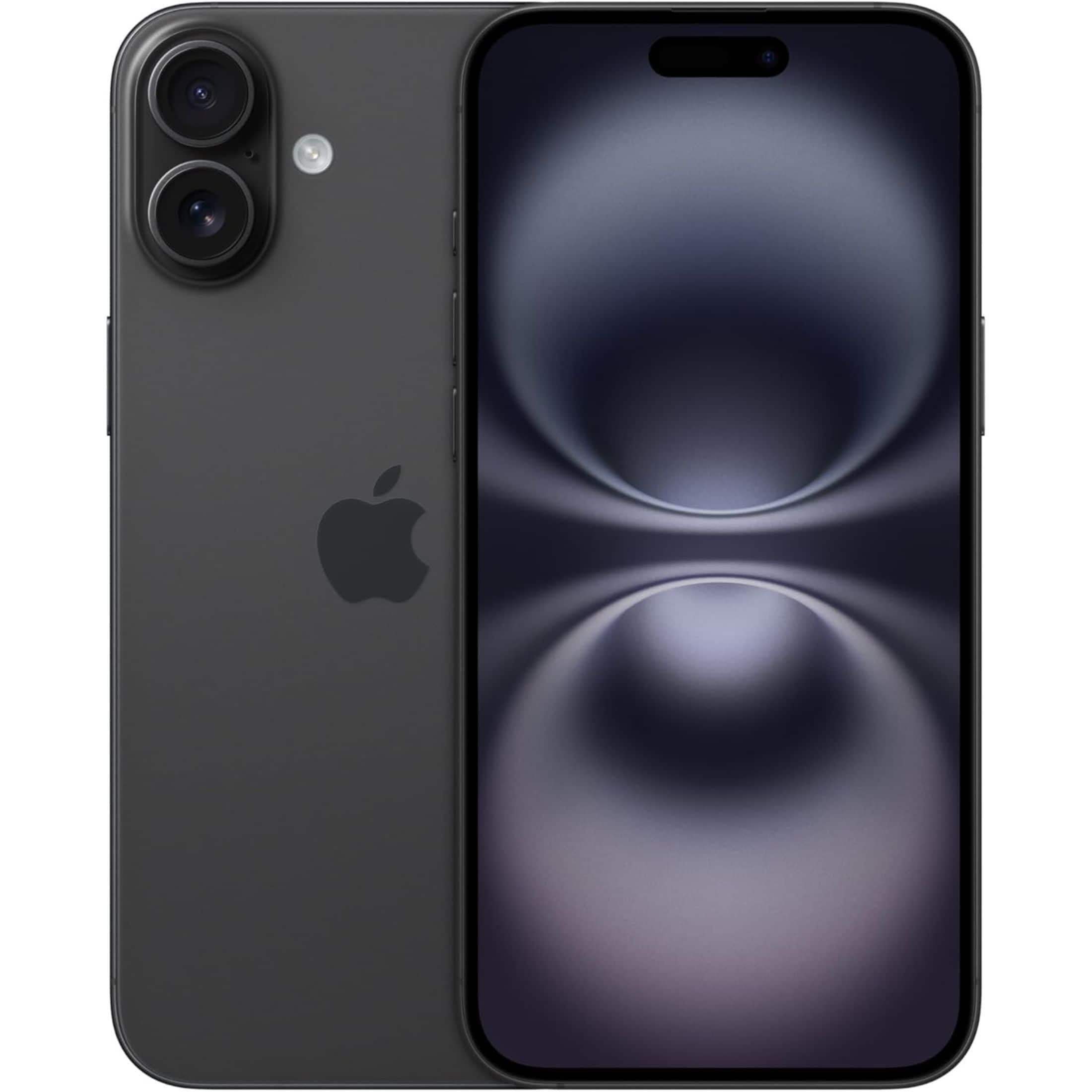Front. Apple - Apple - iPhone 16 Plus 512GB - Apple Intelligence (Unlocked) - Black - Black.