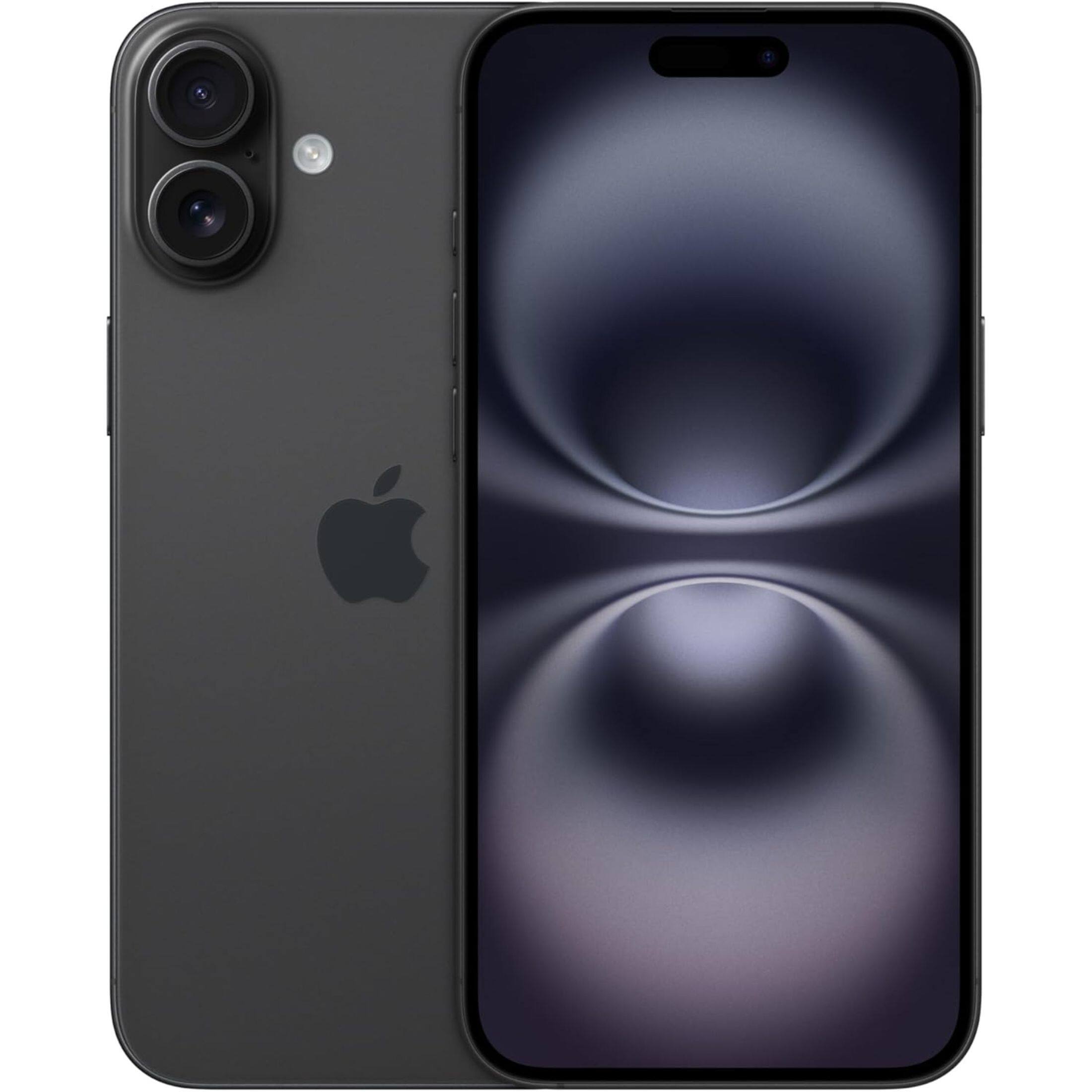 Front. Apple - Apple - iPhone 16 Plus 512GB - Apple Intelligence (Unlocked) - Black - Black.