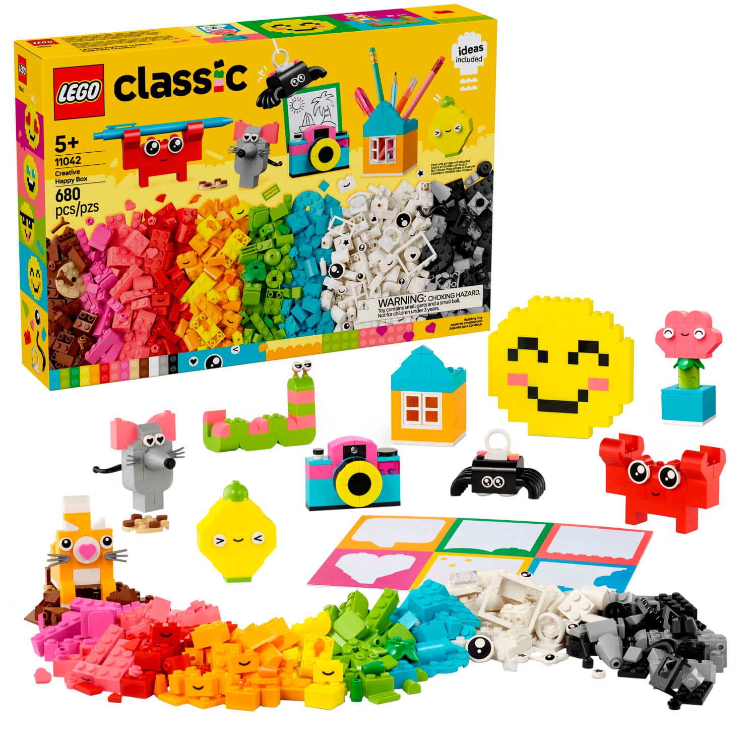LEGO - Classic Creative Happy Box Building Toy Set 11042 - Front_Zoom