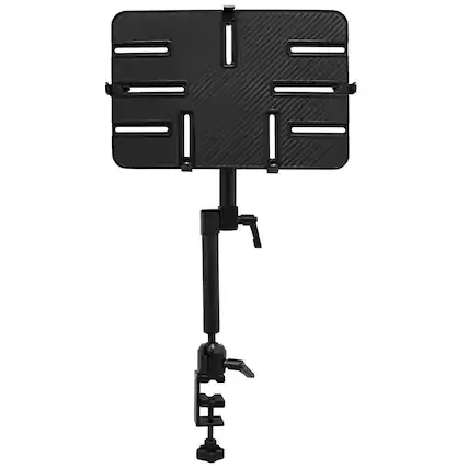 Front. Mount-It! - Universal Tablet Pole & Desk Mount for Tablets Up to 13.3" – Adjustable Height & Rotation - Black.