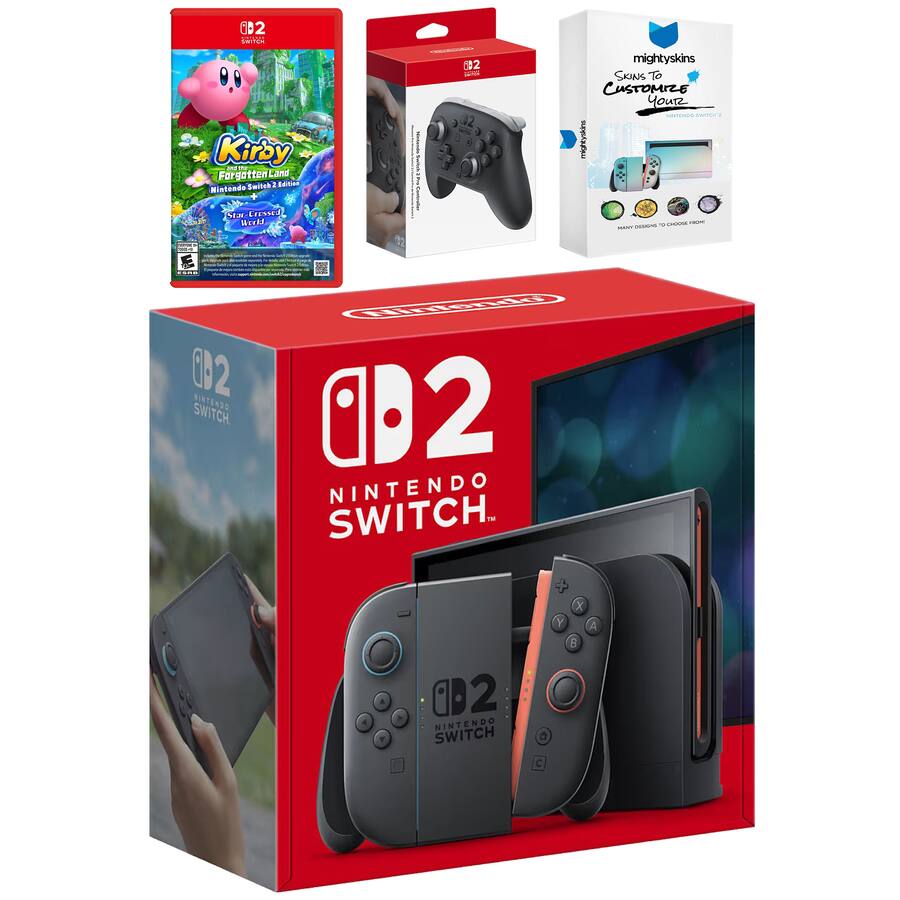 Swech Switch 2 Video Game Console with Kirby The Forgotten Land, Pro ...