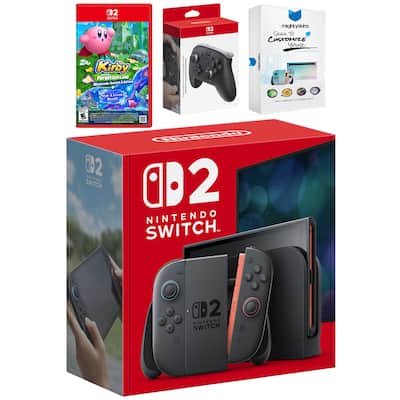 Switch 2 Video Game Console with Kirby The Forgotten Land, Pro Switch 2 Video Game Console with Kirby The Forgotten Land, Pro