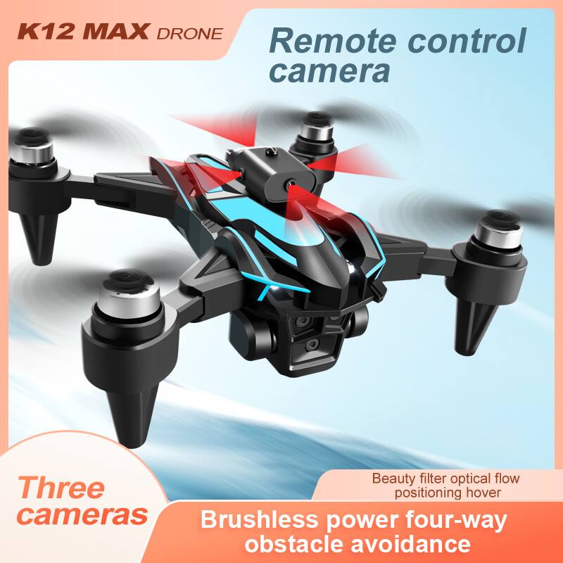 K12 MAX DRONE  
Remote control camera  
Three cameras  
Beauty filter optical flow positioning hover  
Brushless power four-way obstacle avoidance