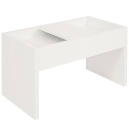 Sunnydaze - 2-in-1 Multi-Use Accent Side Table - White