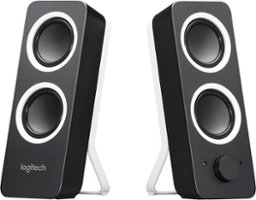 Logitech - Z200 2.0 Multimedia Speakers with Stereo Sound (2-Piece) - Black - Front_Zoom