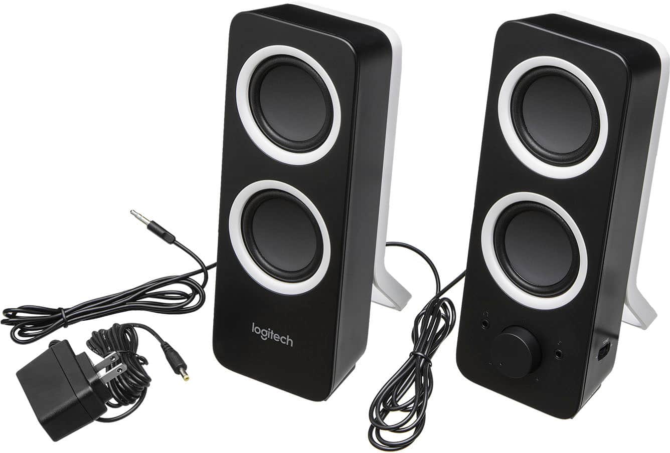 Alt View 14. Logitech - Z200 2.0 Multimedia Speakers with Stereo Sound (2-Piece) - Black.