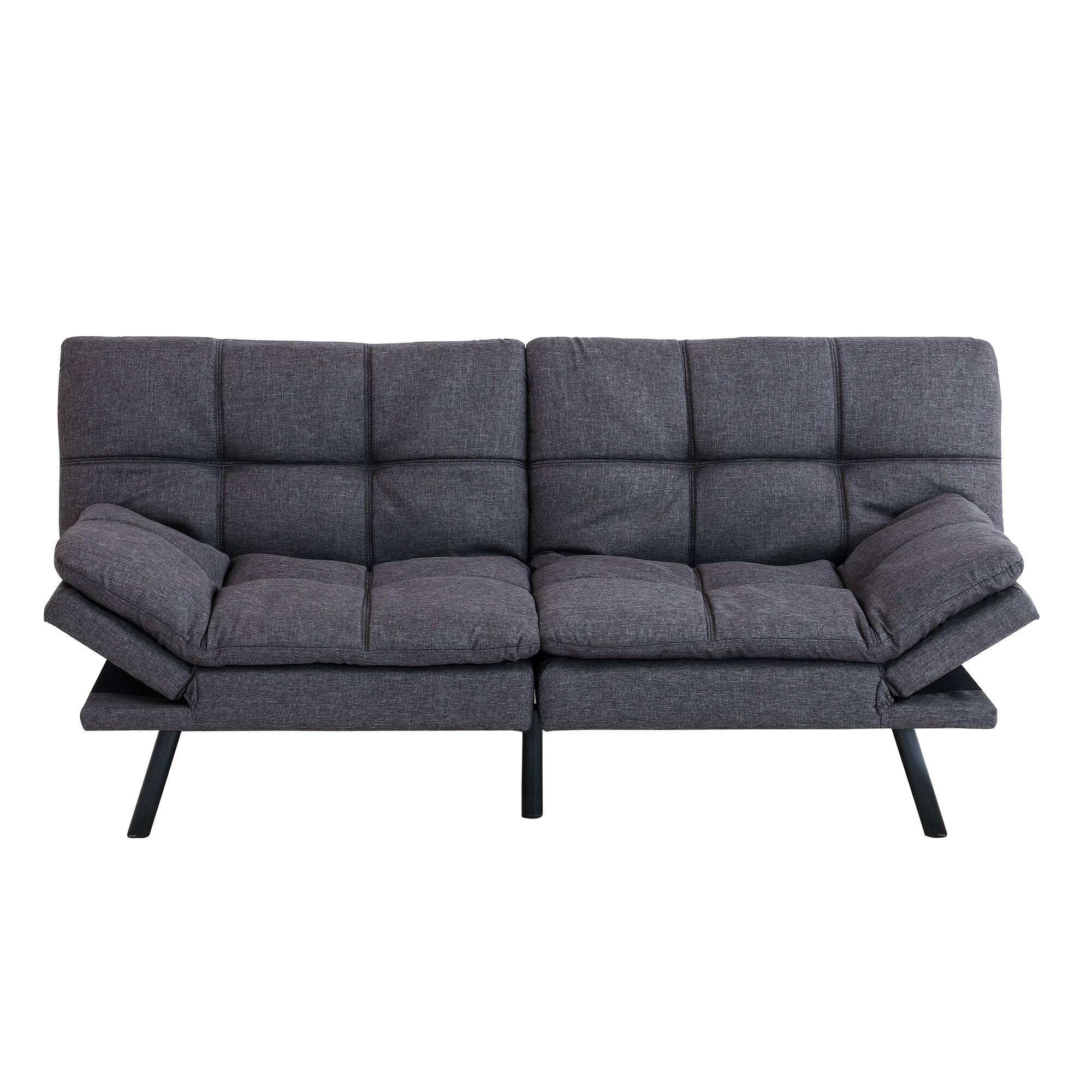 Alt View 3. Dyonery - Dyonery 71-inch sofa, with adjustable backrest and armrests, multiple mode switching, fashionable sofa - Grey.