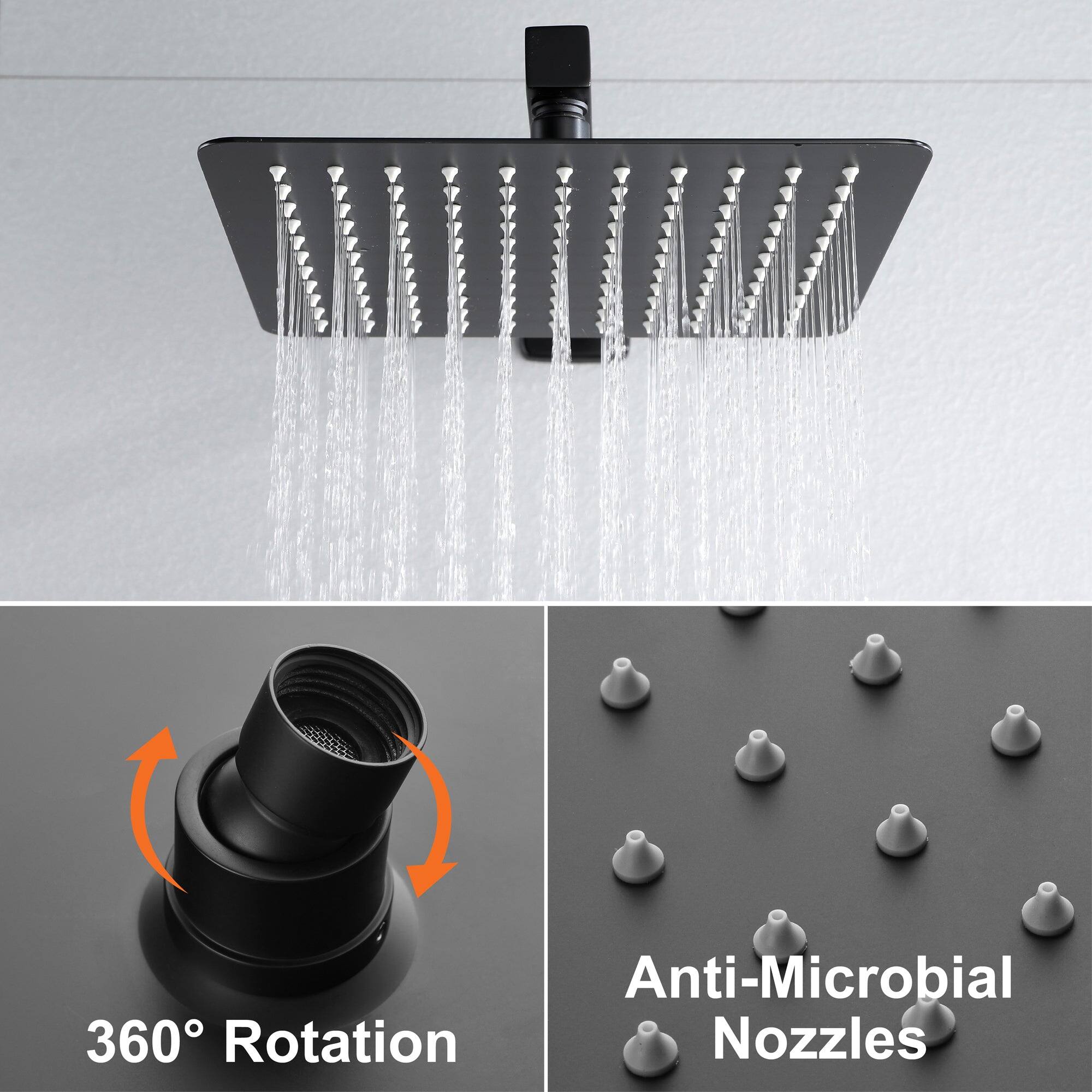 Anti-Microbial 360° Rotation Nozzles