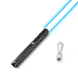 VEVOR - Light Sword, Light up Sword with 14 RGB Colors, FX Sound and Realistic Handle, Rechargeable Light Up Sword Toy - Black