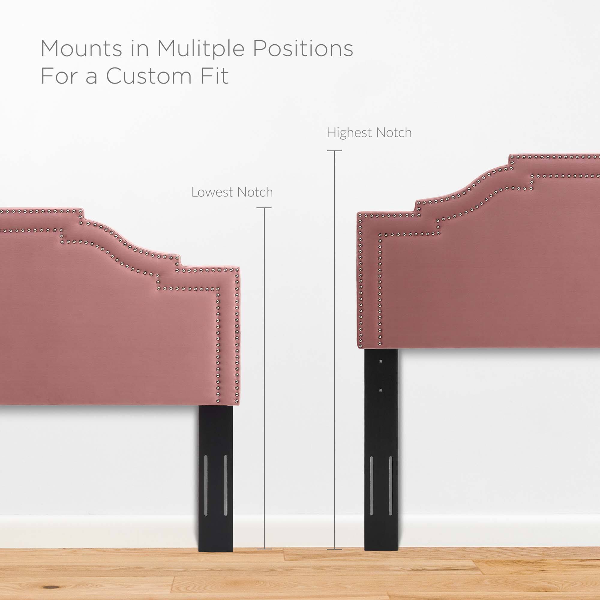 Mounts in Multiple Positions  
For a Custom Fit  

Highest Notch  
Lowest Notch
