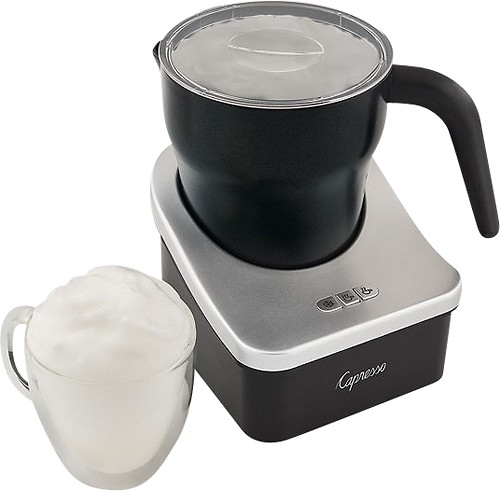 What sets this frother apart is its versatile frothing discs. Choose between the smooth and creamy froth disc or the thick and rich froth disc, depending on your preference. Operating this device is a breeze – just add milk to the pitcher, select your desired settings, and press a button to begin the frothing process.