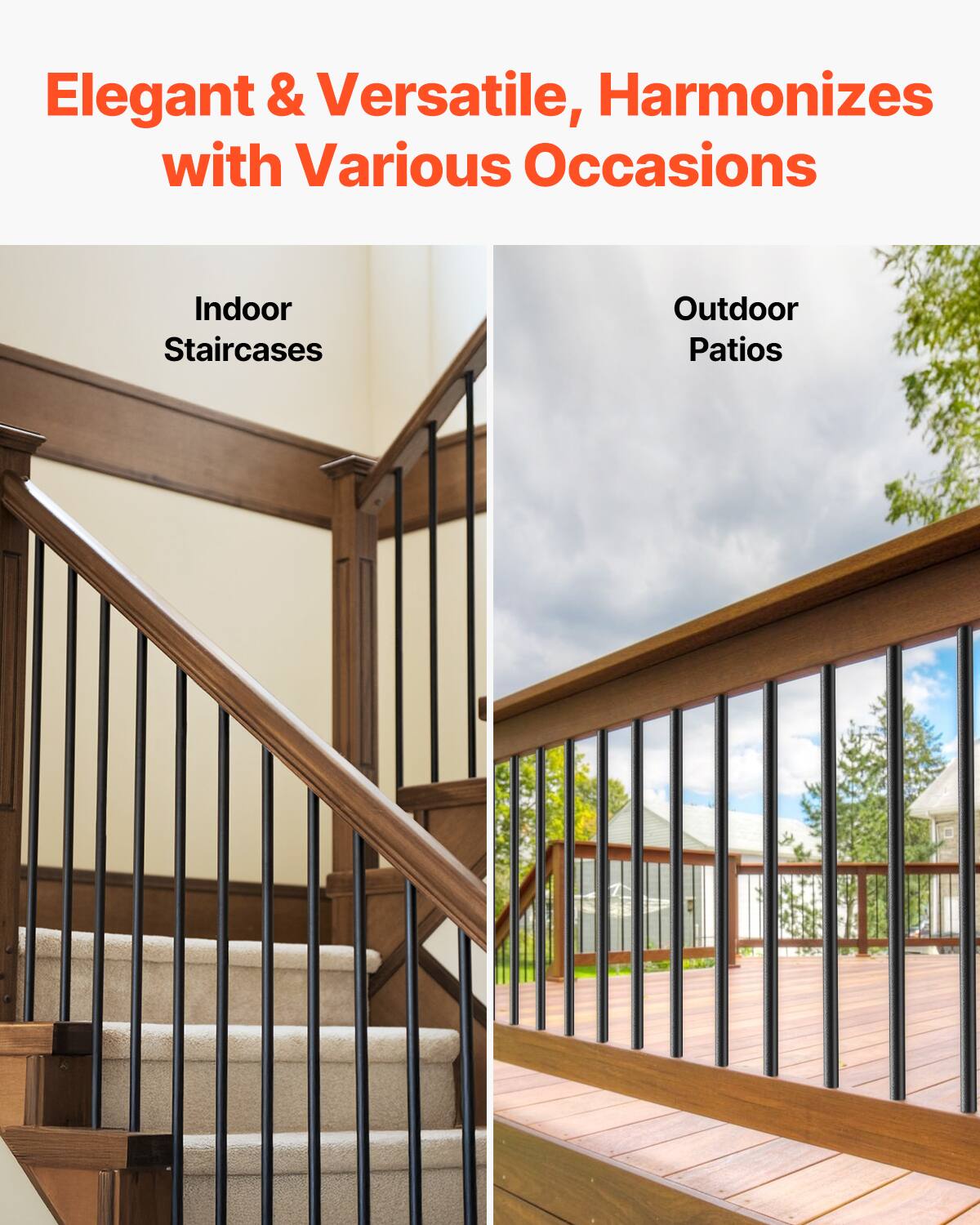 Elegant & Versatile, Harmonizes with Various Occasions
Indoor Staircases
Outdoor Patios