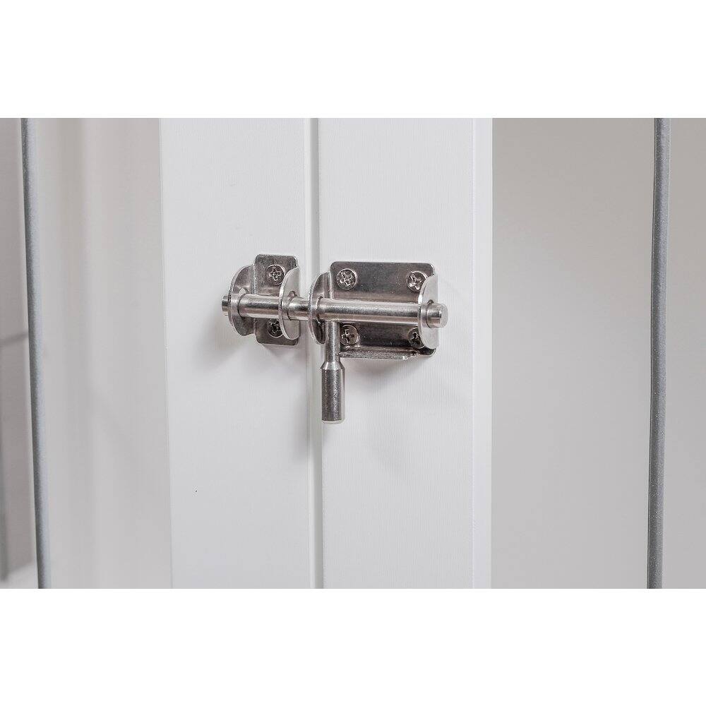 Alt View 4. TRIXIE - Dog Crate, Wooden Indoor Kennel Furniture for Dogs Up to 25 lb - White.