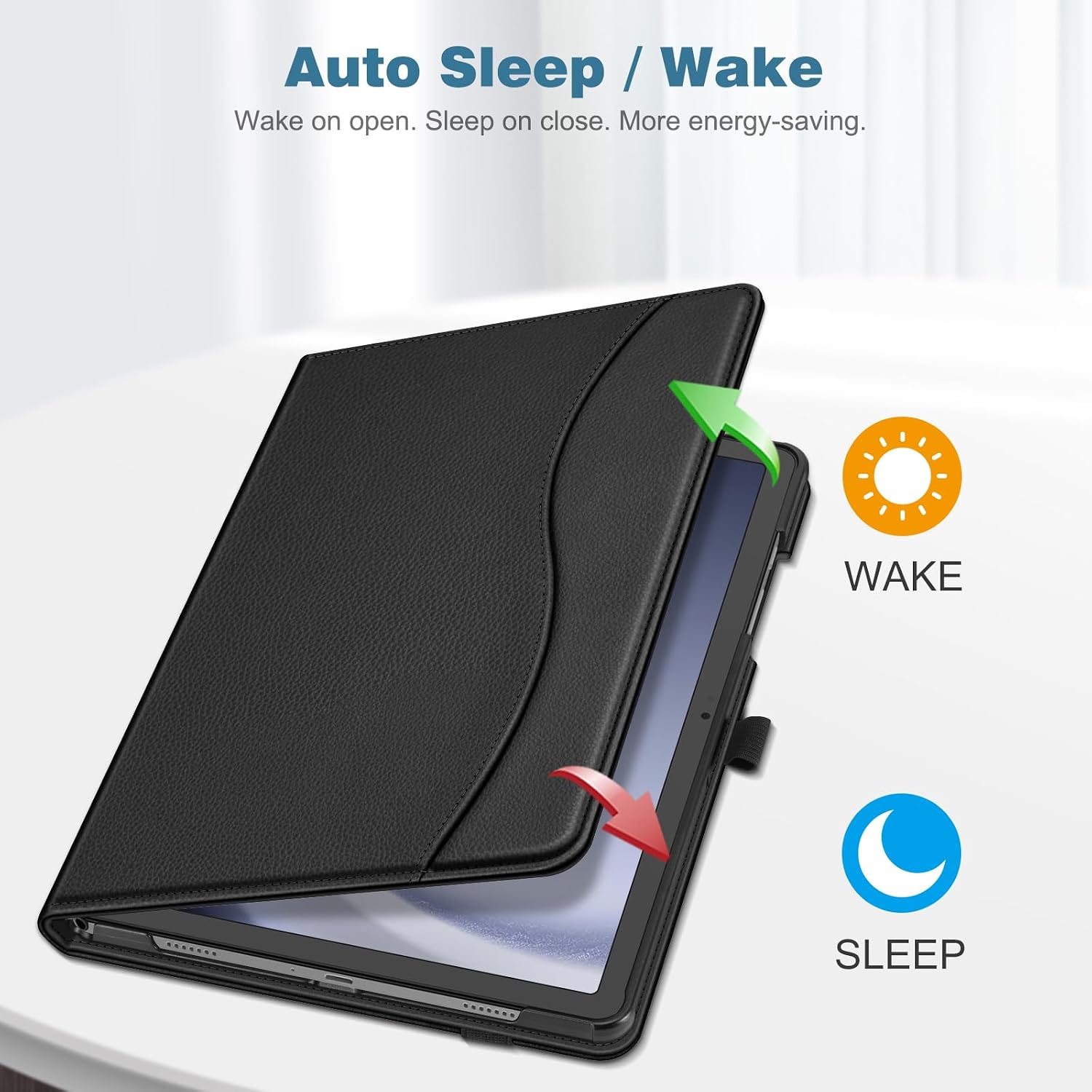 Auto Sleep / Wake  
Wake on open. Sleep on close. More energy-saving.
