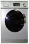 Equator - 1.6 Cu. Ft. 7-Cycle Washer and 7-Cycle Electric Dryer Combo - Silver-Front_Standard