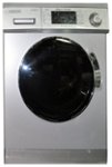 Front. Equator - 1.6 Cu. Ft. 7-Cycle Washer and 7-Cycle Electric Dryer Combo - Silver.