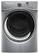 Front. Whirlpool - HybridCare Ventless Duet 7.3 Cu. Ft. 8-Cycle Electric Dryer - Chrome Shadow.
