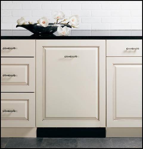 Front Standard. GE - Profile 24" Tall Tub Built-In Dishwasher - Wood-like.
