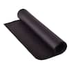 Front. Costway - 47''x24'' Exercise Equipment Mat High Density PVC Treadmill Mat Floor Protector Pad - Black.