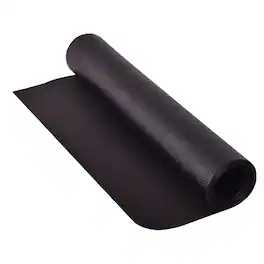 Costway - 47''x24'' Exercise Equipment Mat High Density PVC Treadmill Mat Floor Protector Pad - Black