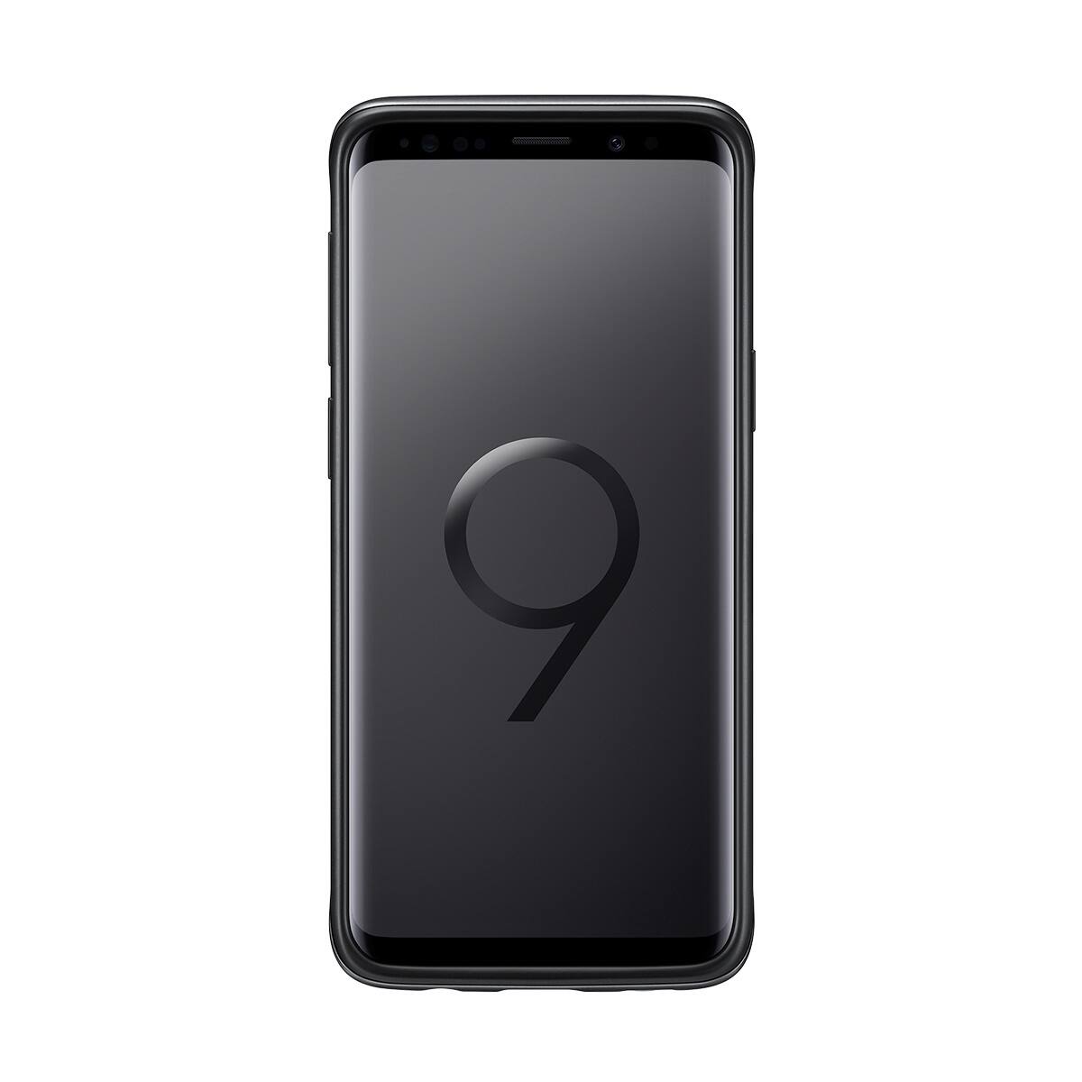 Angle. Samsung - Official Samsung Galaxy S9 Plus Protective Stand Cover Case - Black - Black.