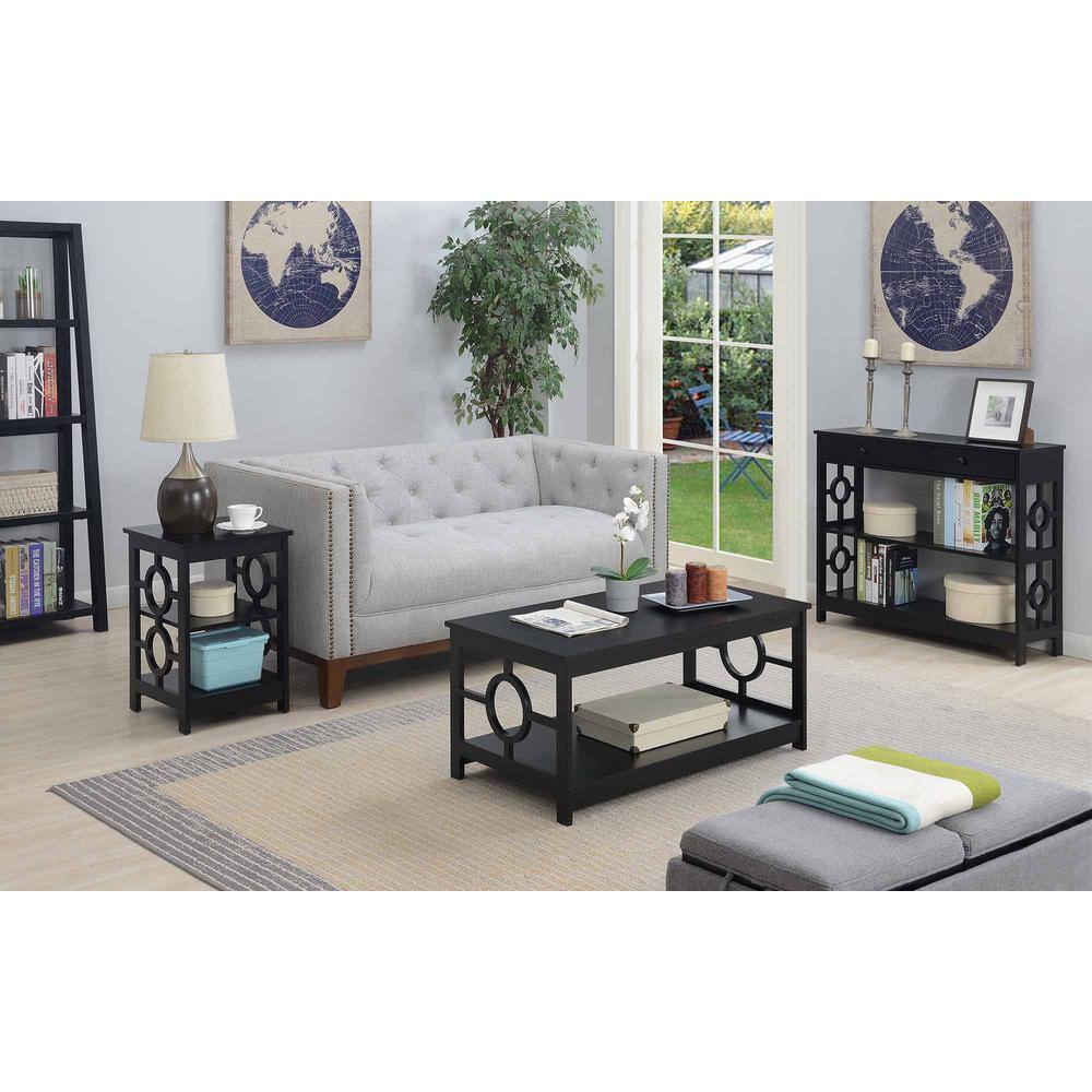 Alt View 2. Convenience Concepts - Ring Coffee Table - Black.