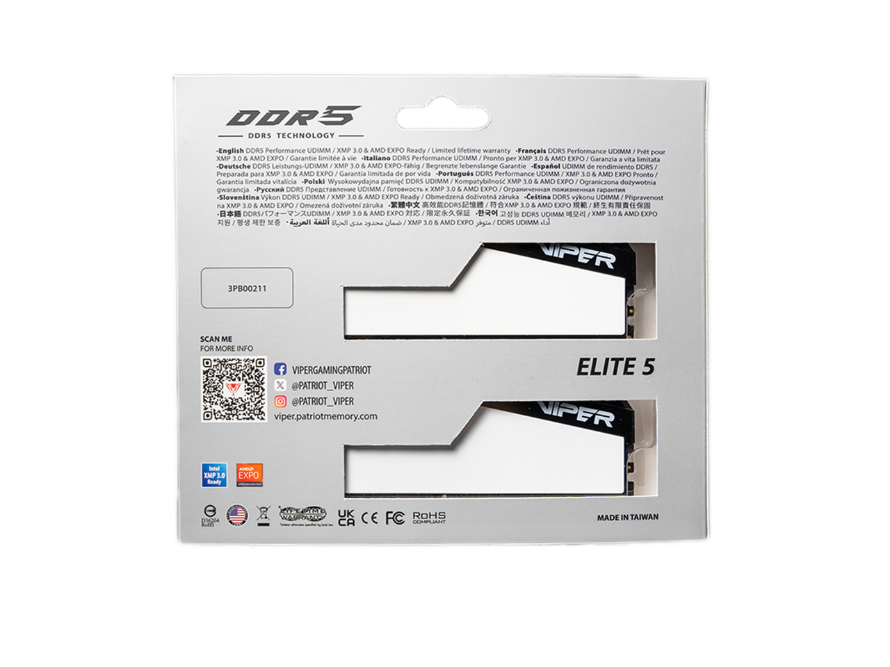 DORS DDR5 TECHNOLOGY

- English: DORS Performance UDIMM XMP 3.0 AMD EXPO Ready / Limited lifetime warranty
- Français: DORS Performance UDIMM Prêt pour XMP 3.0 AMD EXPO / Garantie limitée vie
- Italiano: DORS Performance UDIMM Pronto per XMP 3.0 AMD EXPO / Garanzia vita limitata
- Deutsche: DORS Leistungs-UDIMM XMP 3.0 AMD EXPO-fähig / Begrenzte lebenslange Garantie
- Español: DORS Performance UDIMM Preparada para XMP 3.0 AMD EXPO / Garantía Simitada de por vida
- Português: DORS Performance UDIMM XMP 3.0 AMD EXPO / Garantia limitada vitalícia
- Polski: Wysokowydajna pamięć DORS UDIMM / Kompatybilność XMP 3.0 & AMD EXPO / Ograniczona dożywotnia warancja
- Slovenščina: Vykon DORS MMIGU XP 3.0 AMD