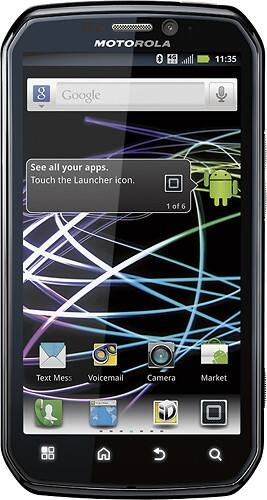 Front Standard. Motorola - Photon Mobile Phone - Dark Gray/Shadow (Sprint).