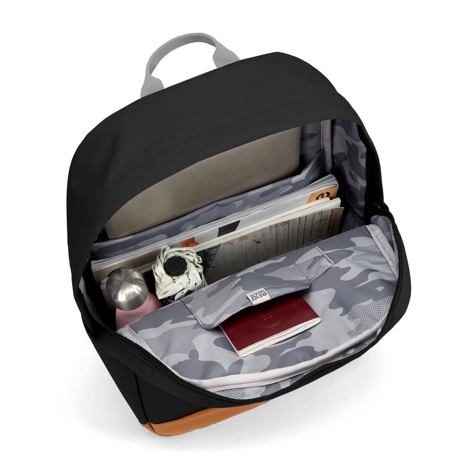 Alt View 2. Pacsafe - GO 25L Backpack, Jet Black - Jet Black.