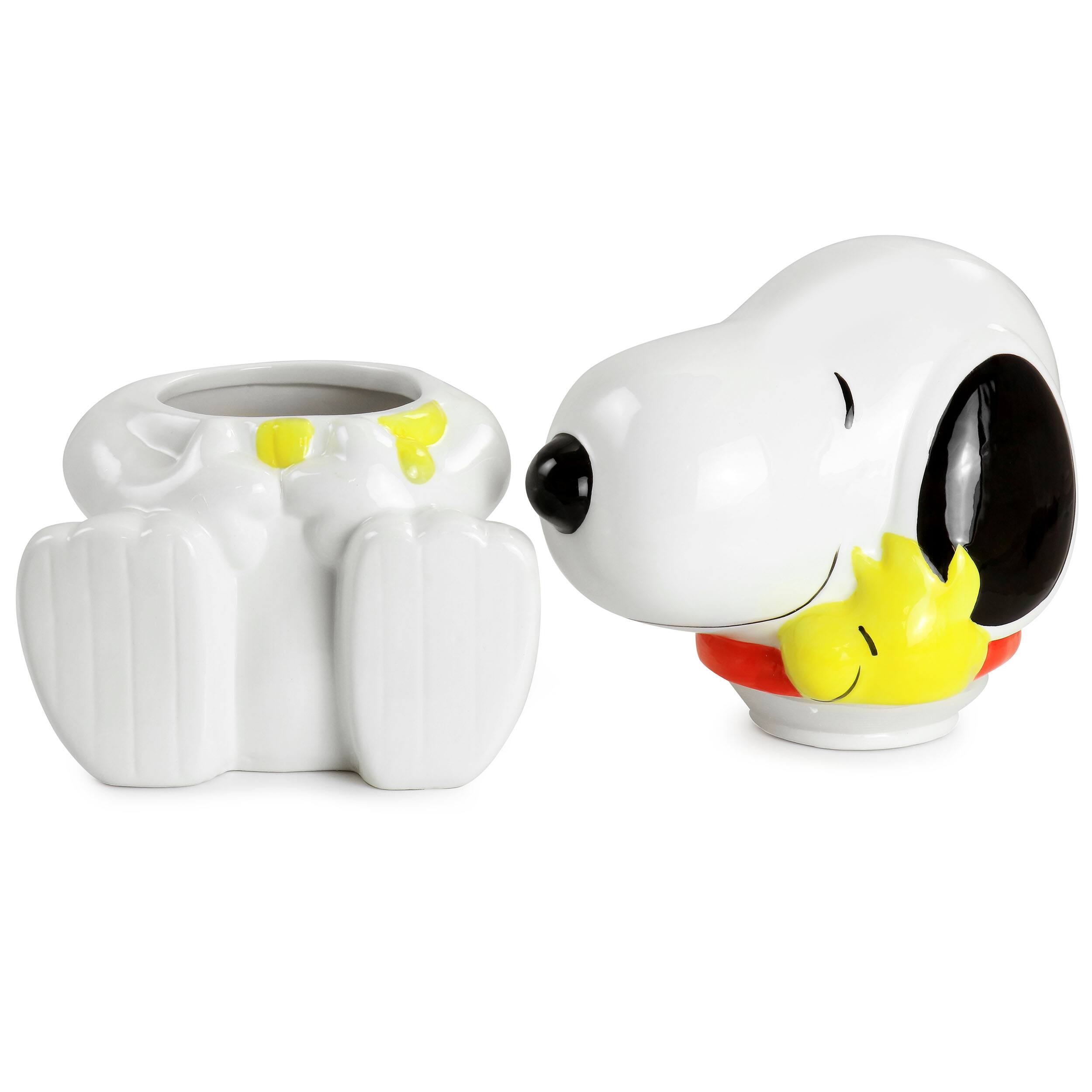 Back. Gibson - Gibson Peanuts Classic Snoopy Cookie Jar in White - White.