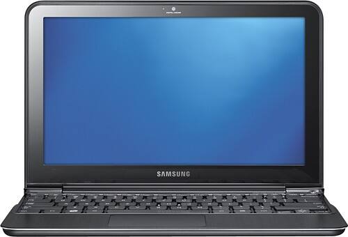 Front Standard. Samsung - 11.6" Ultrabook - 2 GB Memory and 64 GB Solid State Drive.