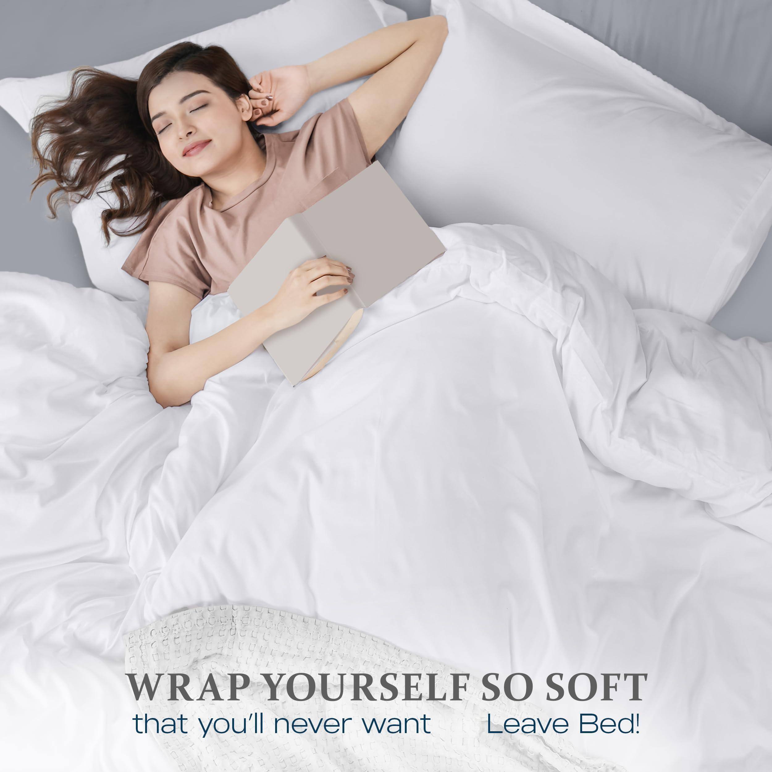 WRAP YOURSELF SO SOFT  
that you'll never want to Leave Bed!