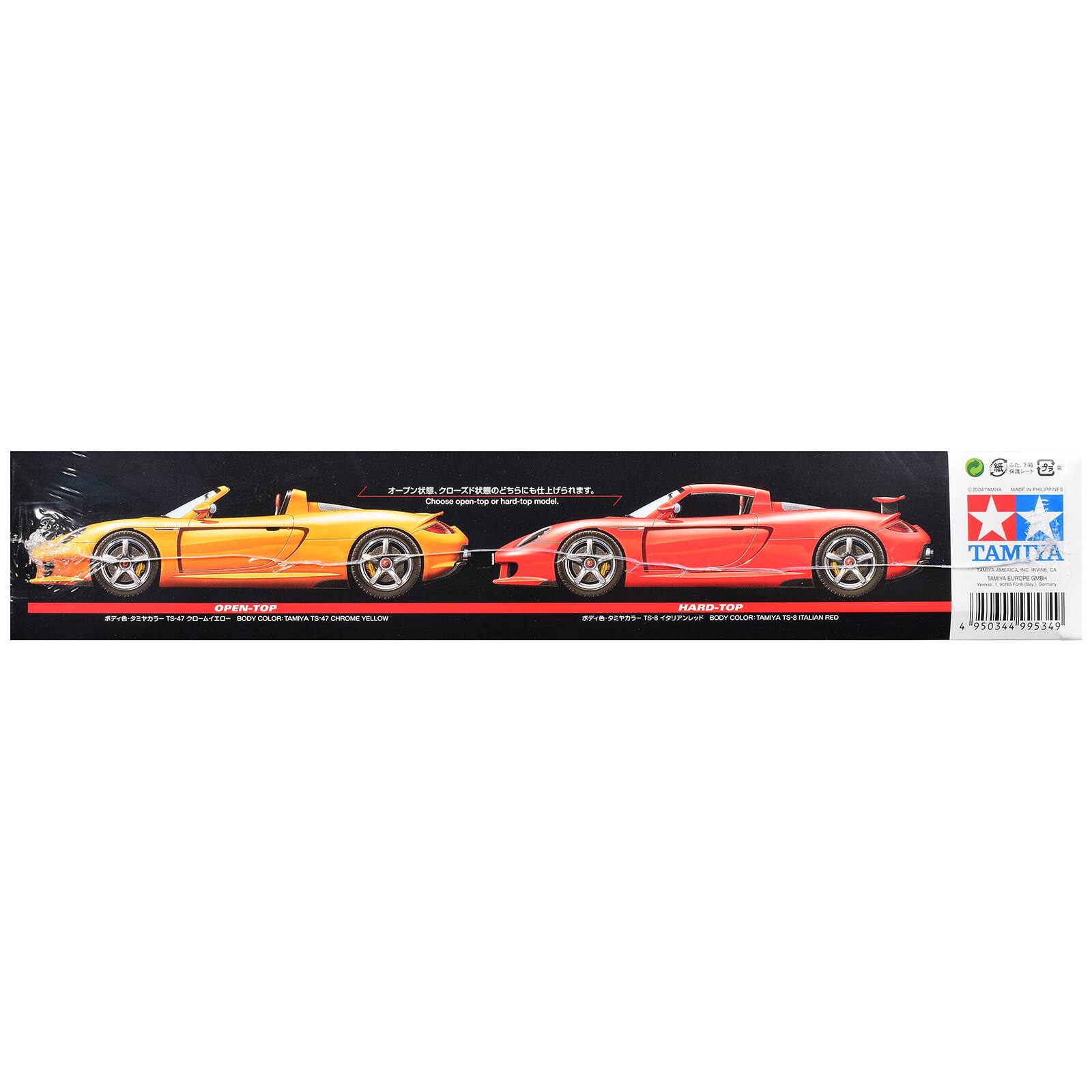 18

Choose open-top or hard-top model.

OPEN-TOP  
BODY COLOR: TAMIYA TS-70 - CHROME YELLOW

HARD-TOP  
BODY COLOR: TAMIYA 12-8 - ITALIAN RED