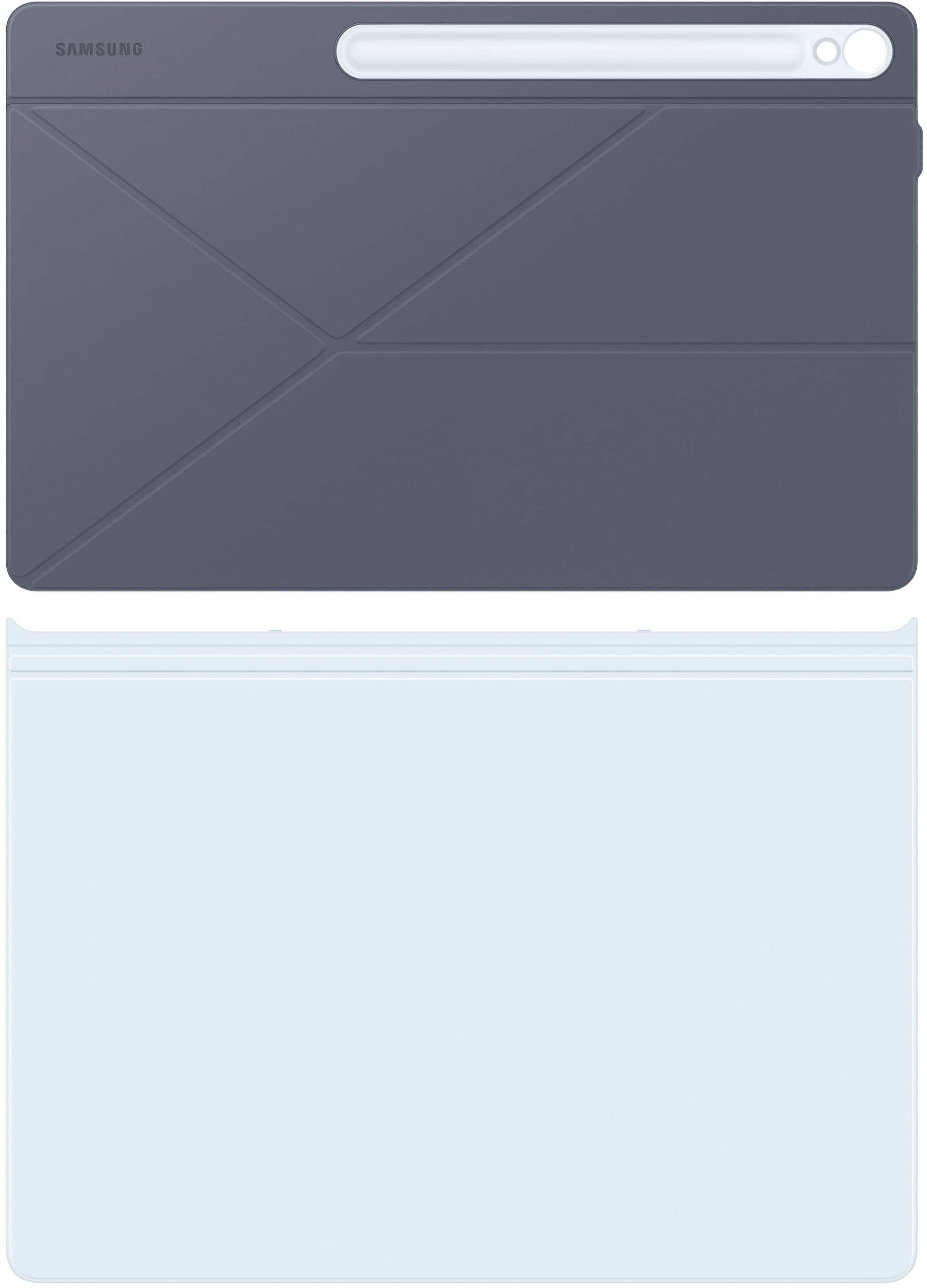 Samsung - Galaxy Tab S10 FE+ Smart Book Cover - Blue - Front_Zoom