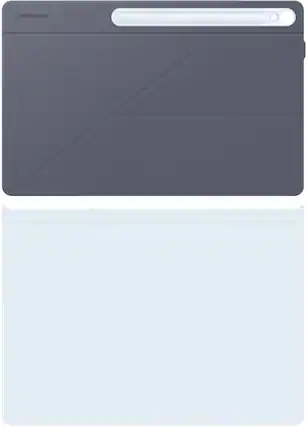 Front. Samsung - Galaxy Tab S10 FE+ Smart Book Cover - Blue.