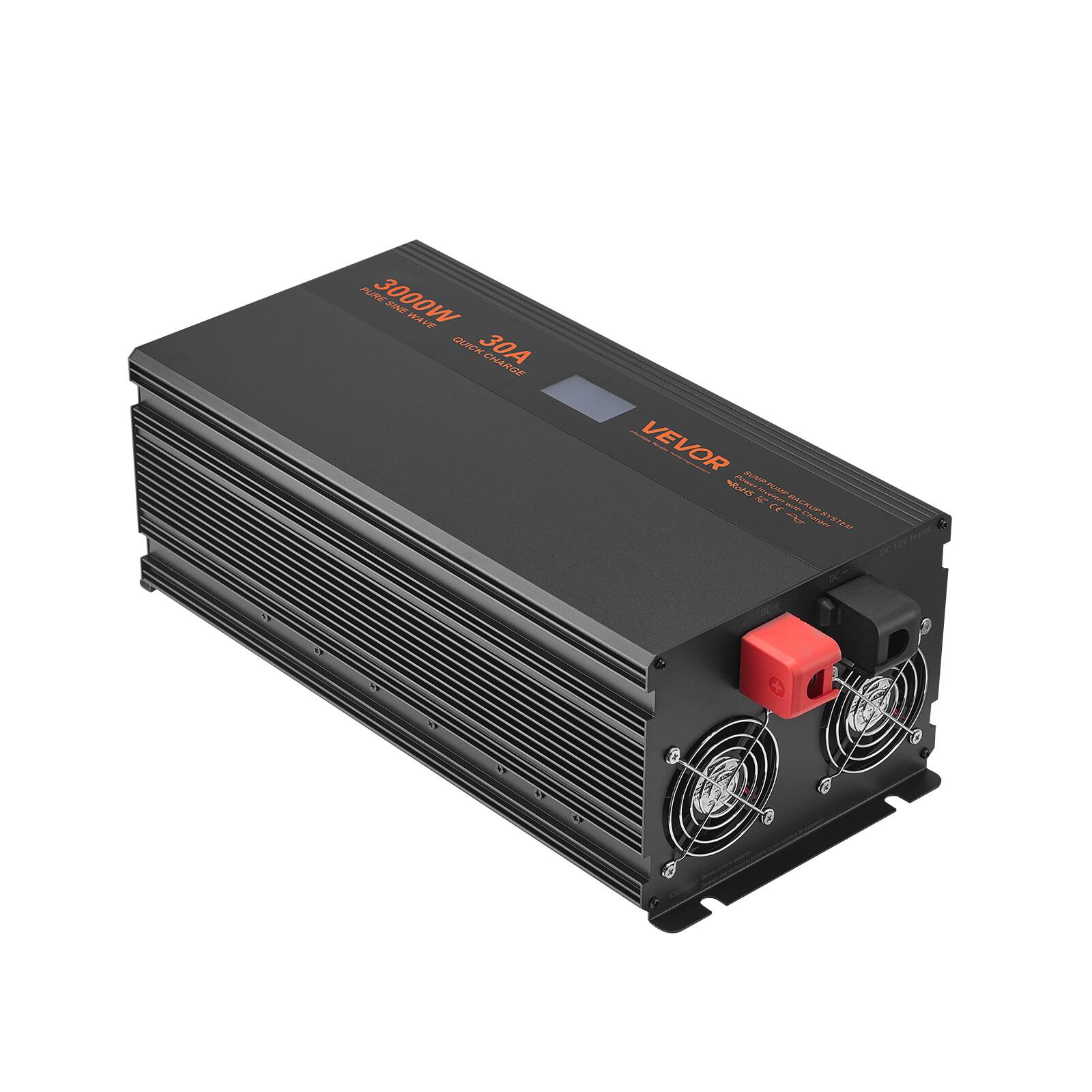 PURE 3000W SINE WAVE QUICK 30A CHARGE

Alledaine VEVOR ducate - 300 ROMS FC Inverter CLIAP CE with $ BACKUP Charger SYSTEM