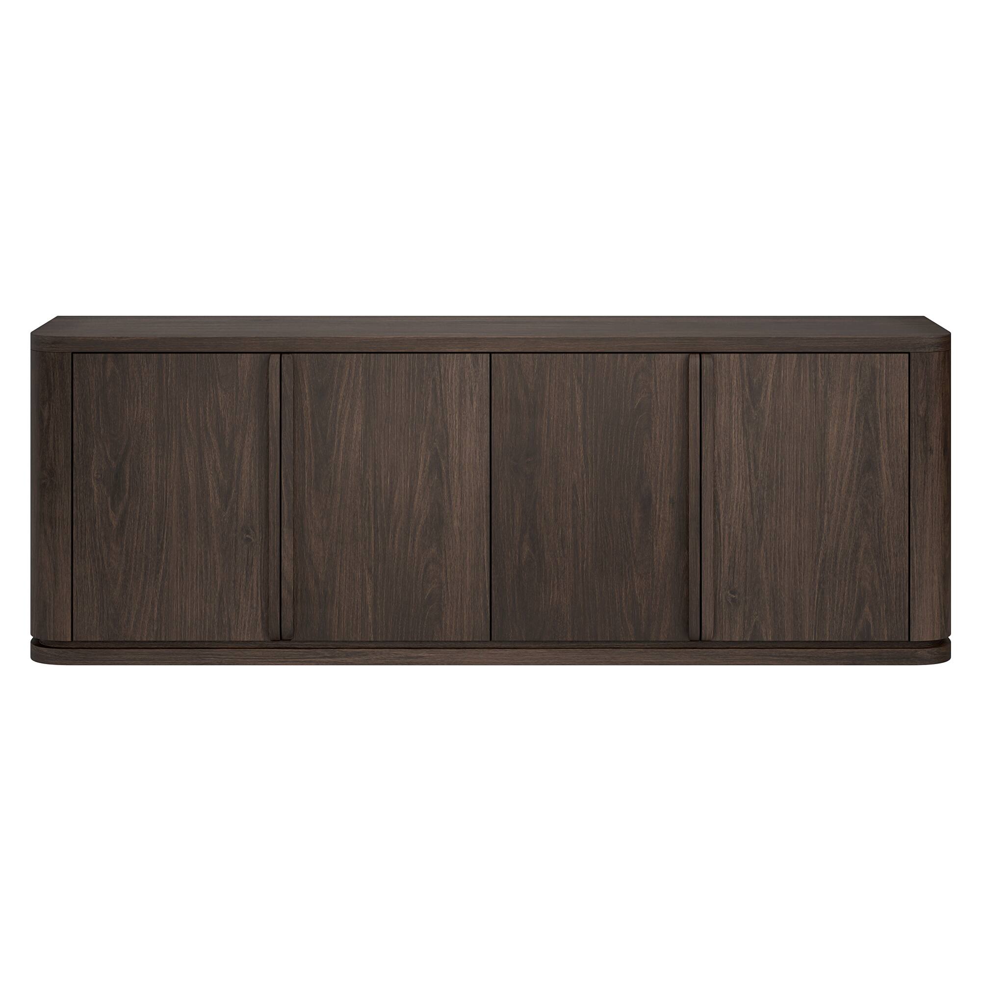 Angle. Hudson&Canal - Vance Rectangular TV Stand for TV's up to 78" in Alder Brown - Alder Brown.