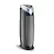Angle. GermGuardian - 22" Air Purifier Tower with True HEPA Pure Filter & UV-C for 743 Sq Ft Rooms, AC4825DLX - Black/Silver.