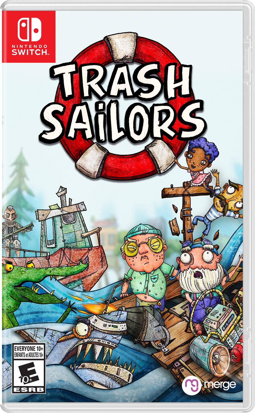 Front. Merge Games - Trash Sailors.