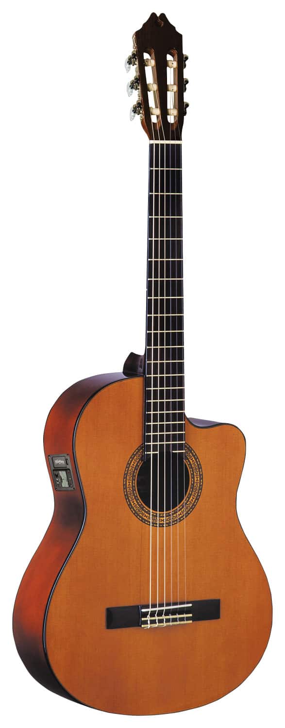 Fishman Preamp Washburn C64SCE Classical Acoustic-Electric Guitar