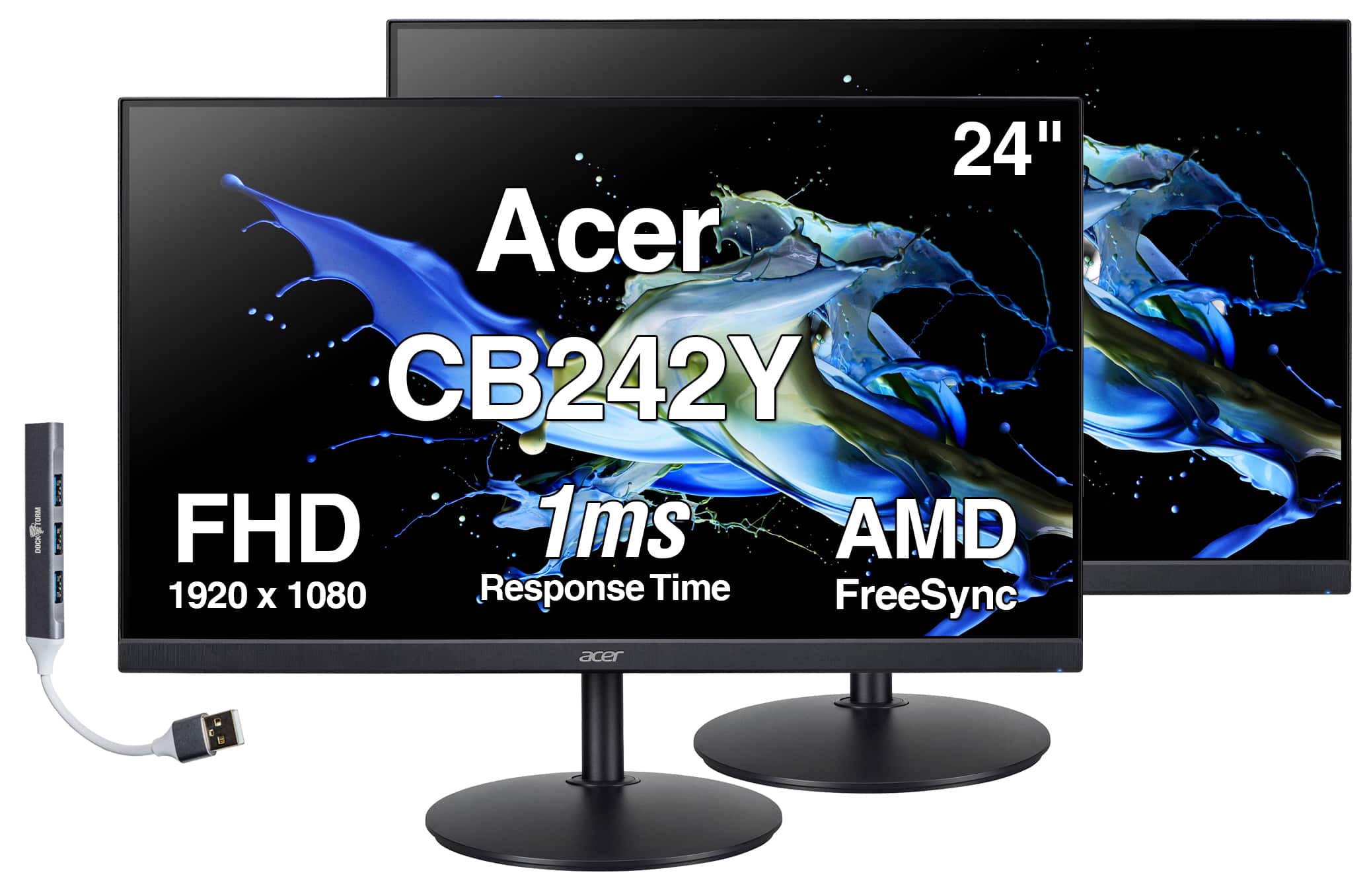 acer フルHDモニター (型番: CB242Y bir) HDMI VGA Acer CB242Y 24
