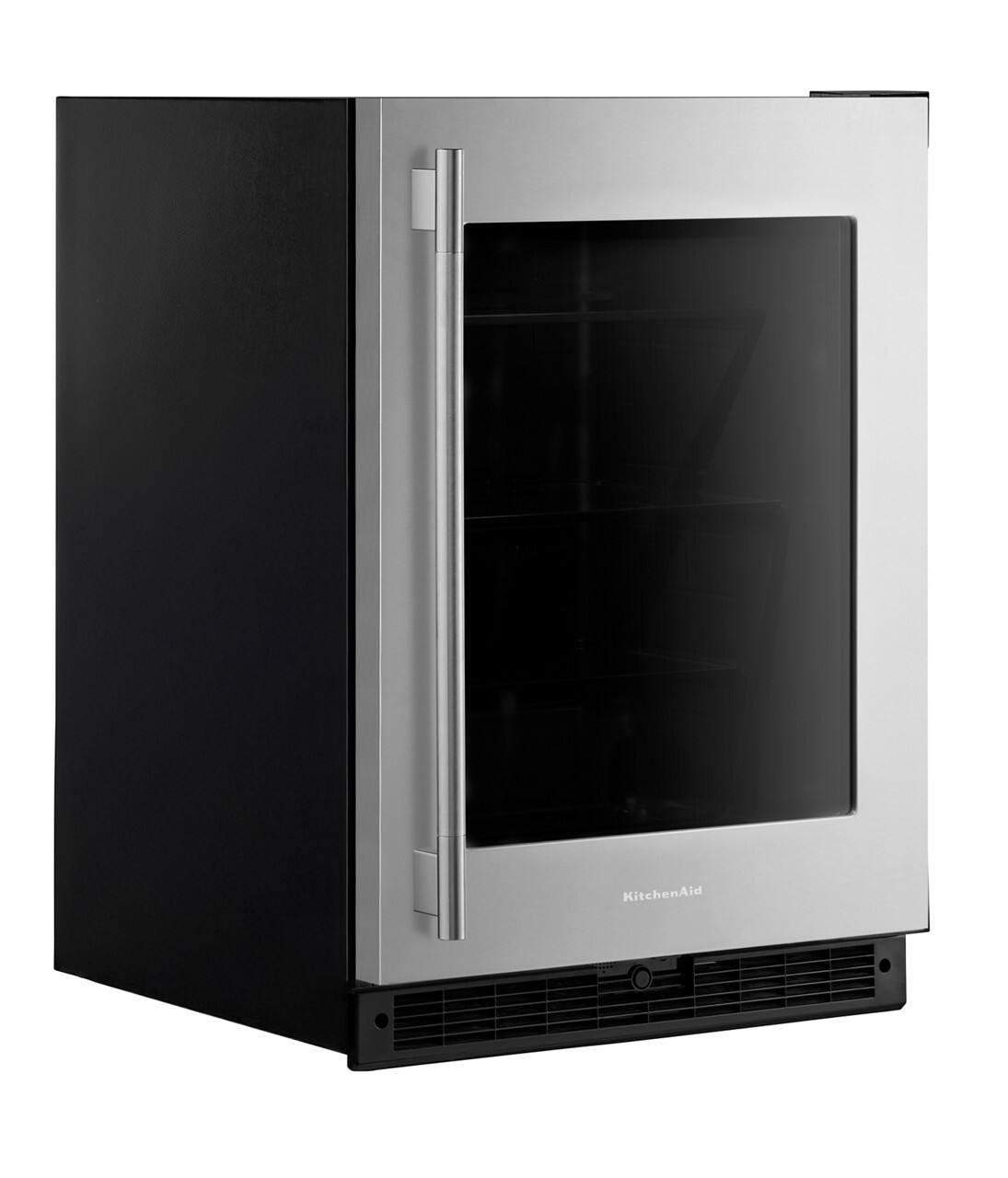 Alt View 9. KitchenAid - 5.2 Cu. Ft. Undercounter Refrigerator - Black Cabinet/Stainless Doors.