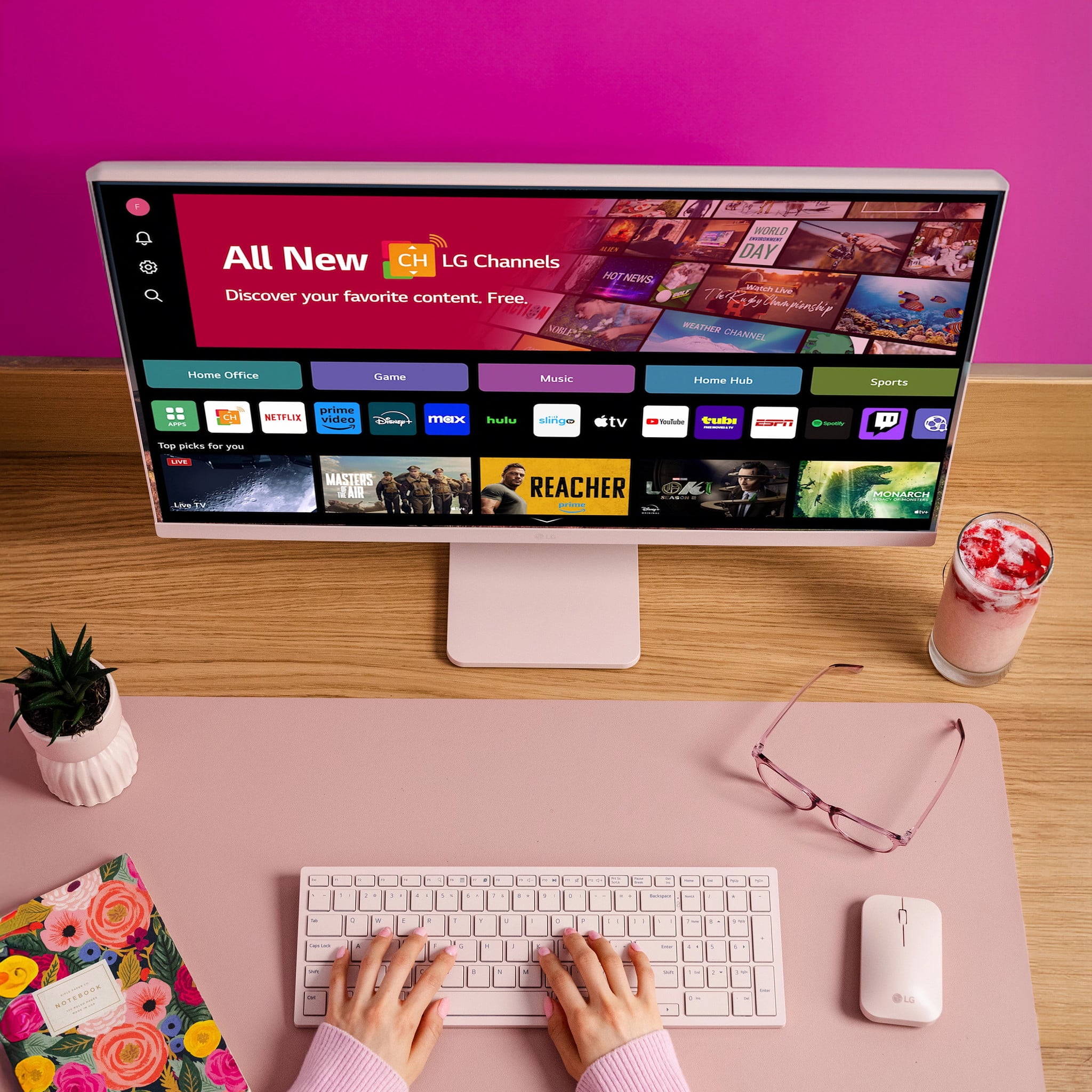 All New CH LG Channels
Discover your favorite content. Free.
Home Office
Game
Music
Home Hub
Sports
Top picks for you
- MASTERS OF THE AIR
- REACHER
WORLD DAY
HOT NEWS
The Daily
WORLD'S BEST
WEATHER CHANNEL
NETFLIX
prime video
Disney+
max
hulu
slirige tv
Touluter
draaas
C
TOO picks
Toe 1r
LVE
ADE
TW
MASTERS
TAIR
REACHER
NARN
LG
prime
tv
youtube
tubi
ESPN
ESPN+
PUBG
MONARCH
LG