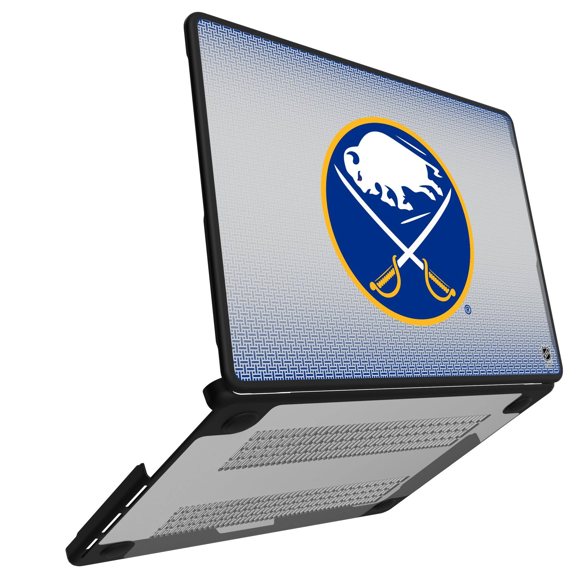 Alt View 1. Keyscaper - Buffalo Sabres Linen MacBook Case - Pro 14 in - Multicolor.